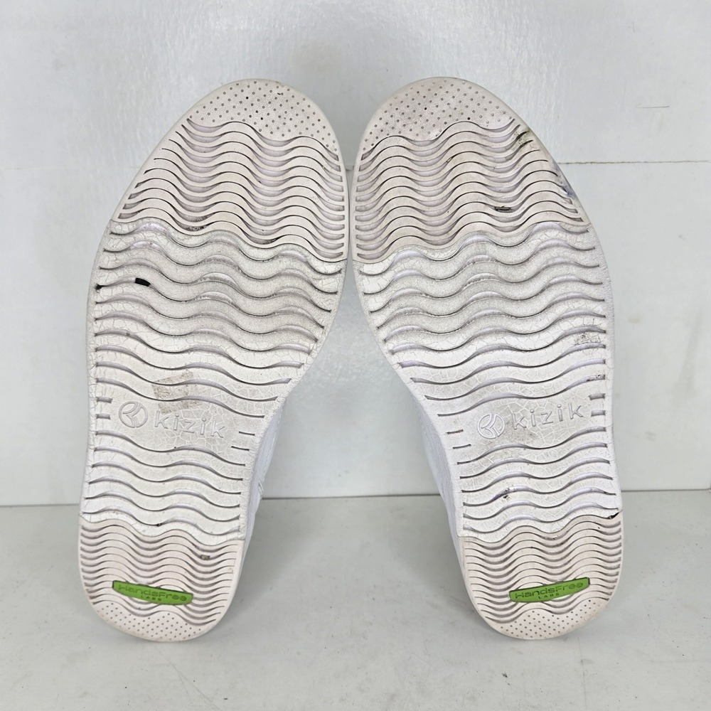 Kizik Vegas Walking Shoes Sneakers Mens Size 8.5 White Leather Casual Lace Up - Picture 7 of 11